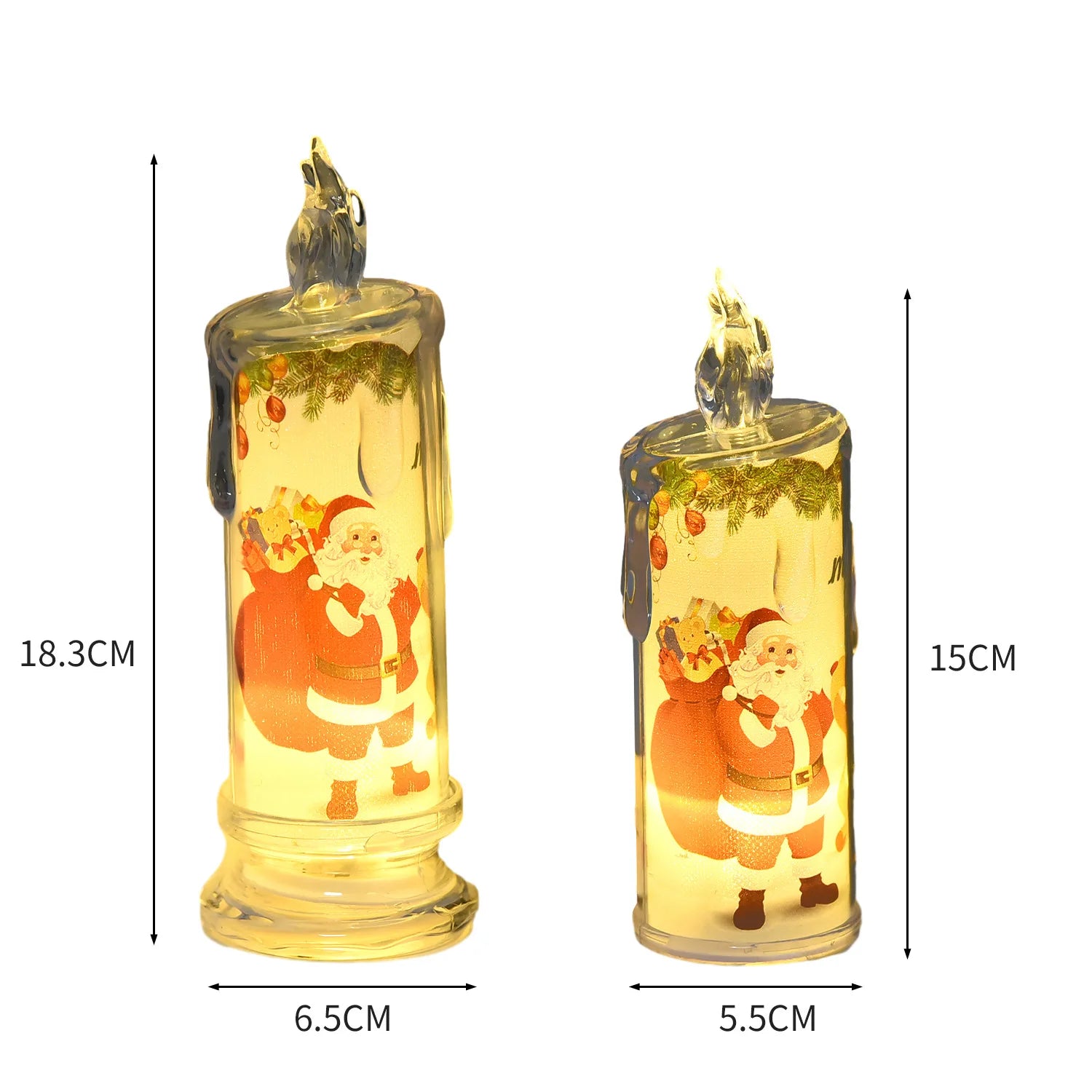 Christmas Flameless LED Candle Lights Faux Ambient Lights