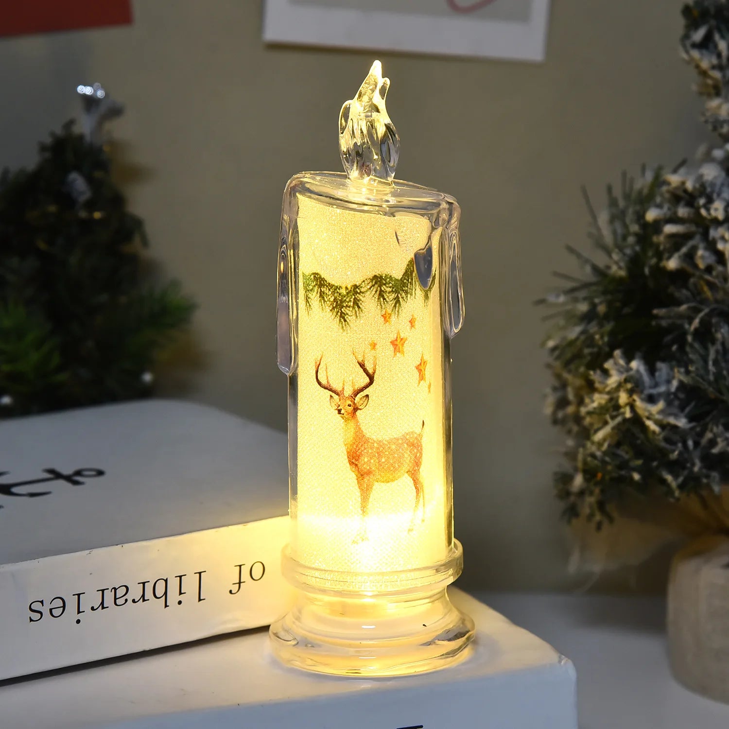 Christmas Flameless LED Candle Lights Faux Ambient Lights