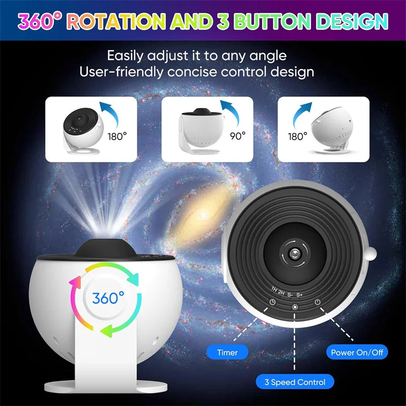 Bedroom Starry Night Projector 13-in-1 HD Galaxy Lamp
