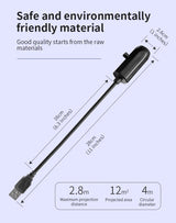 USB Ghost and Skull Rotating Projector Halloween Lamp