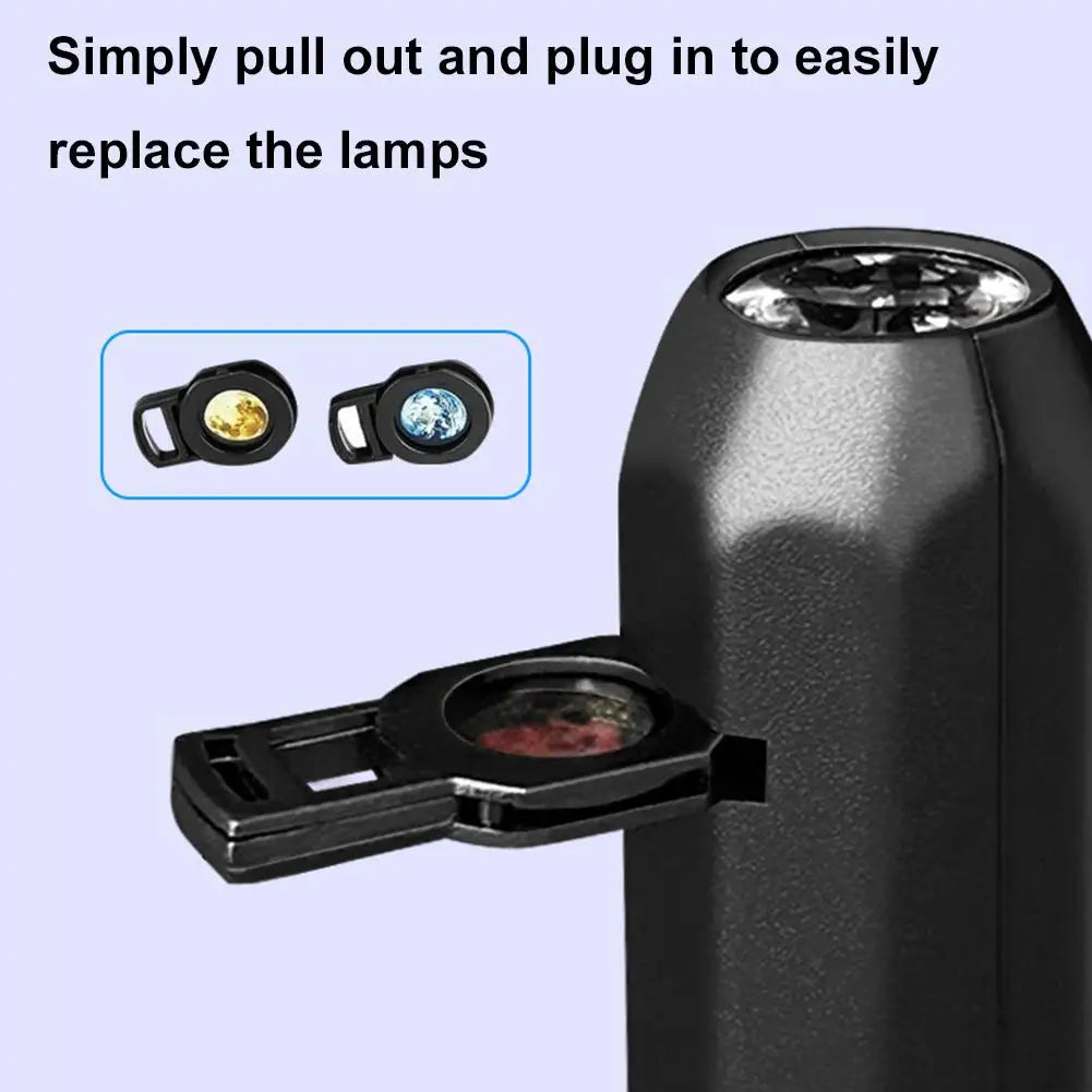 Christmas Projector Light With Xmas Tree 360° Rotatable USB-Powered LED