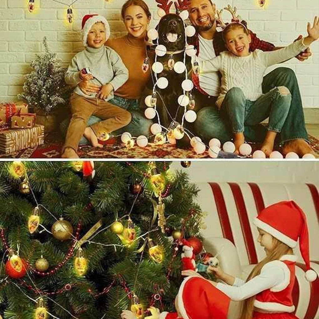 Christmas Decoration Lights String Led Lights Santa Claus Snowman