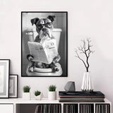 Funny Animal Bathroom Poster | Modern & Waterproof HD Wall Art