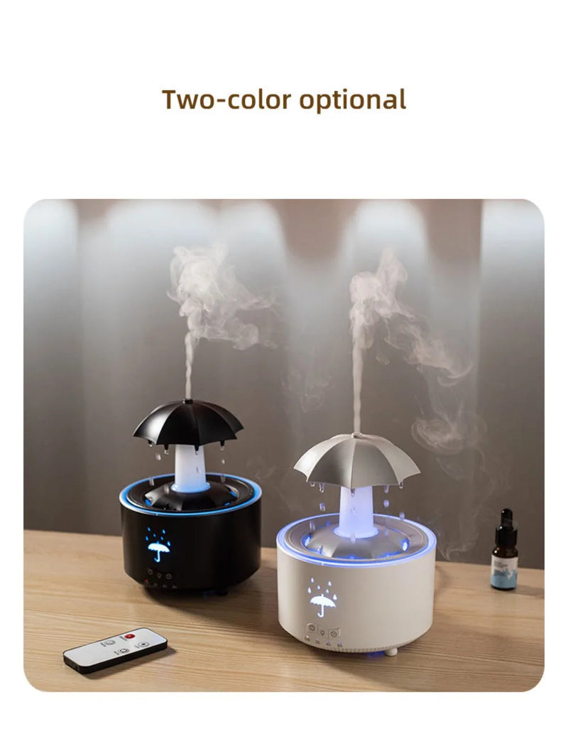 Rotating Umbrella Humidifier Water Drop Mute Air Desktop