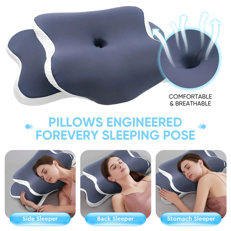 Memory Foam Pillow Neck & Spine Support for Ultimate Comfort