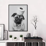 Funny Animal Bathroom Poster | Modern & Waterproof HD Wall Art