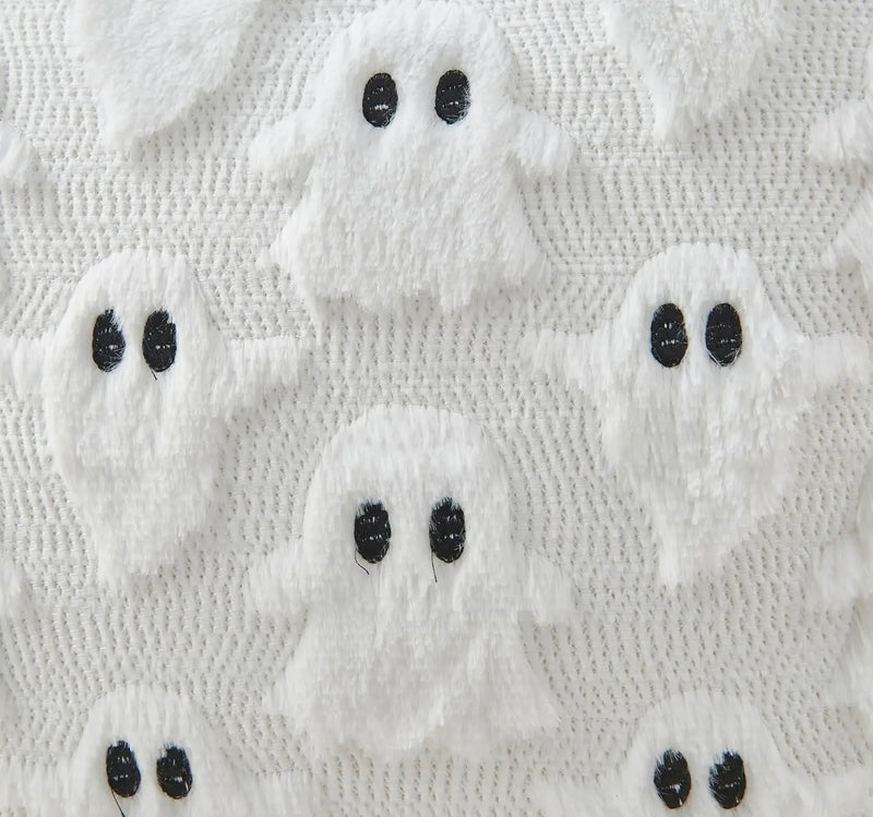 Ghost & Pumpkin Pillow Covers Set for Halloween Plush Soft