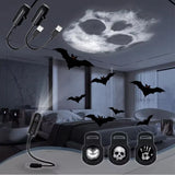 Rotating LED Halloween Night Light for Bedroom or Home