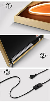 Modern Art Living Room Abstract Character Mural Lamp