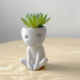 Abstract Vinyl Vase – Minimalist Flower Pot for Hydroponic Plants