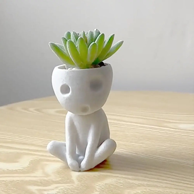 Abstract Vinyl Vase – Minimalist Flower Pot for Hydroponic Plants