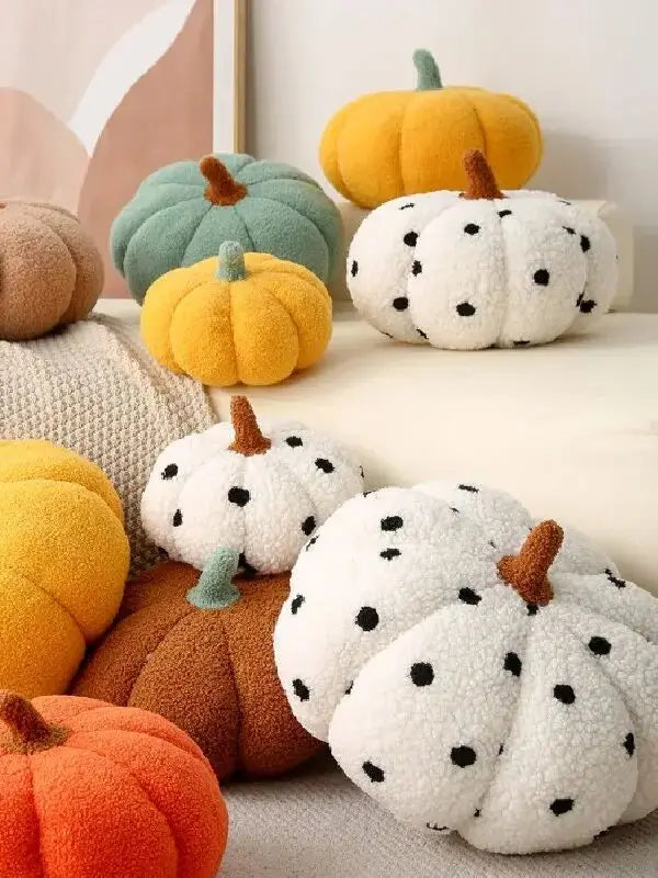 Luxury Fall Pumpkin Pillow Knit Thanksgiving Accent Cushion