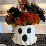 Spooky Chic Ghost Bucket | Resin Candy Bowl, Vase & Halloween Planter