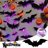 Creepy Bat Night Light LED Projector for Home Spooky Nights