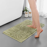 Chenille Bathroom Rug Soft Absorbent Non-Slip Floor Mat