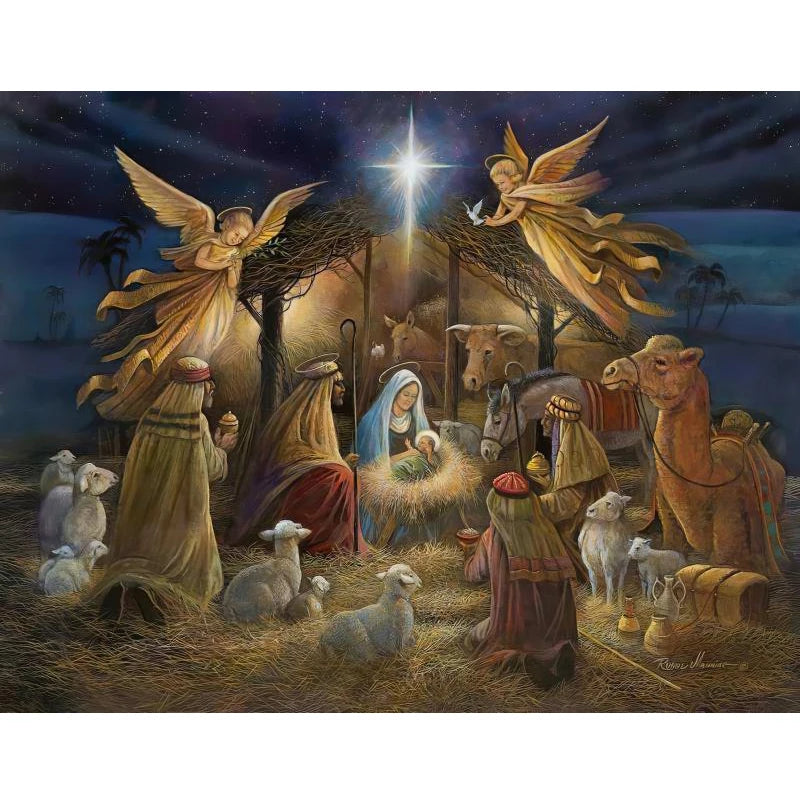 Birth of Jesus Christ Wall Art Canvas Painting