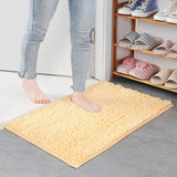 Chenille Bathroom Rug Soft Absorbent Non-Slip Floor Mat
