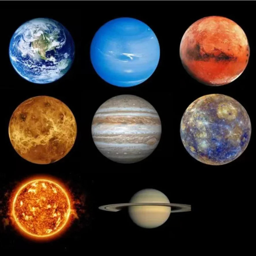 Moon and Planet Projector Mini LED Night Light Lamp