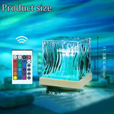 USB LED Water Ripple Projector Mood Lamp 16-Color Remote