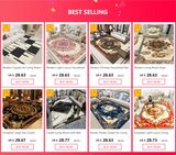 Flannel Plush Area Rug Living Room Luxury Soft Floor Mat