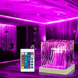 USB LED Water Ripple Projector Mood Lamp 16-Color Remote