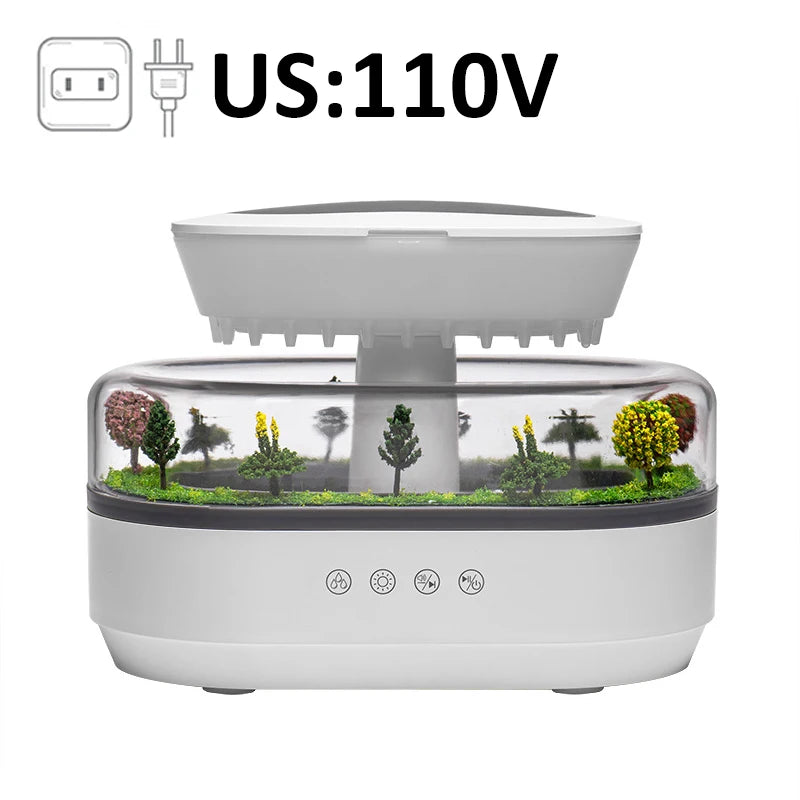 Aesthetic Cloud Humidifier.. LED Rain Diffuser Lamp