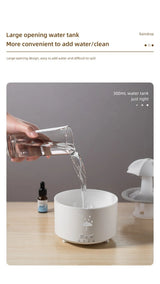 Rotating Umbrella Humidifier Water Drop Mute Air Desktop