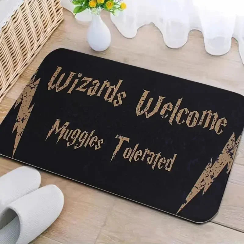 Cute Harry Potter Entry Rug Welcome Muggles Door Mat