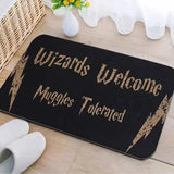 Cute Harry Potter Entry Rug Welcome Muggles Door Mat