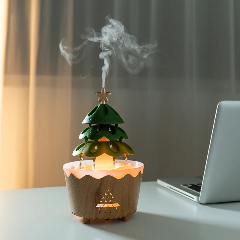 Christmas Tree Aromatherapy Diffuser Water Drip Remote Control