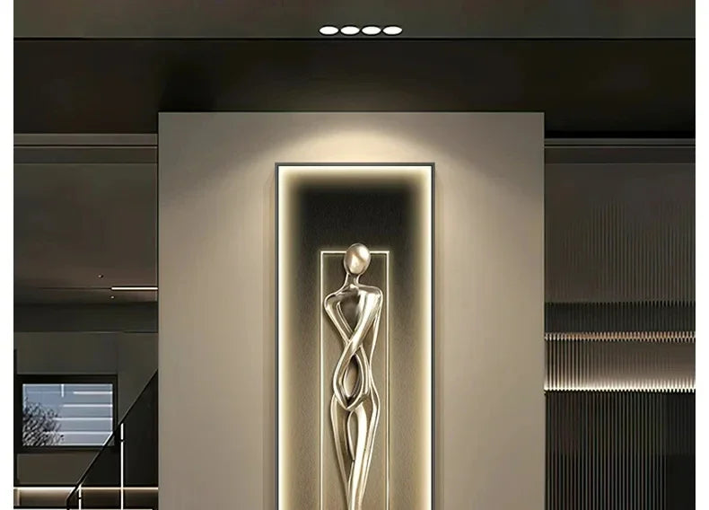 Modern Art Living Room Abstract Character Mural Lamp