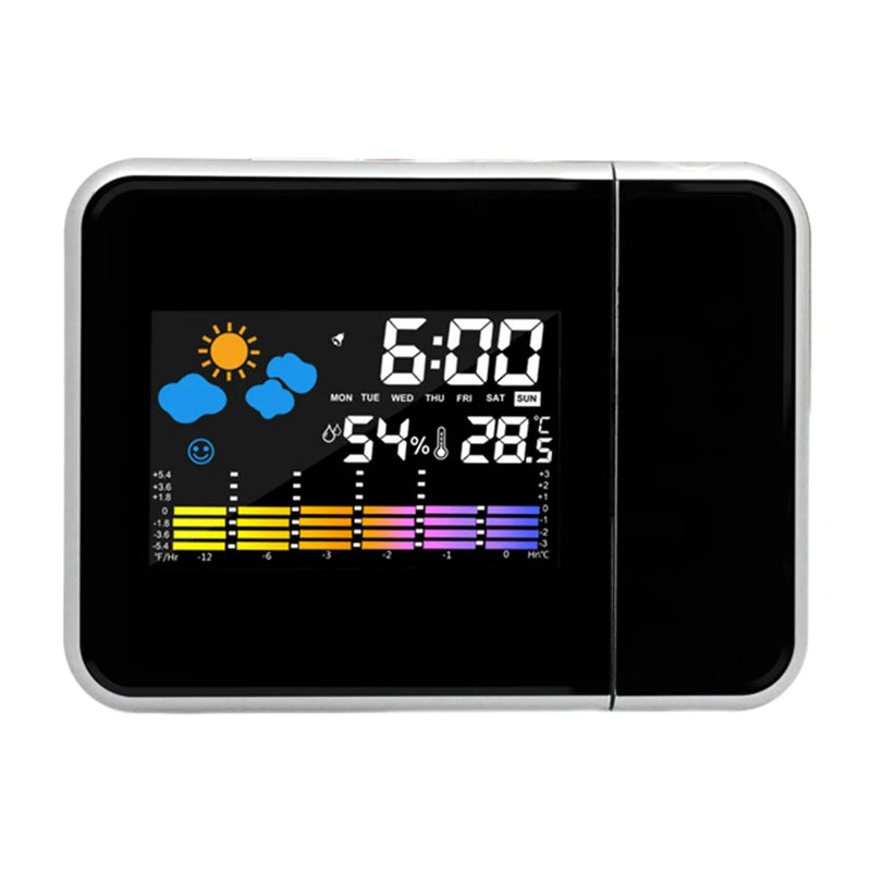 Adjustable LED Digital Projection Clock with Alarm & Temp