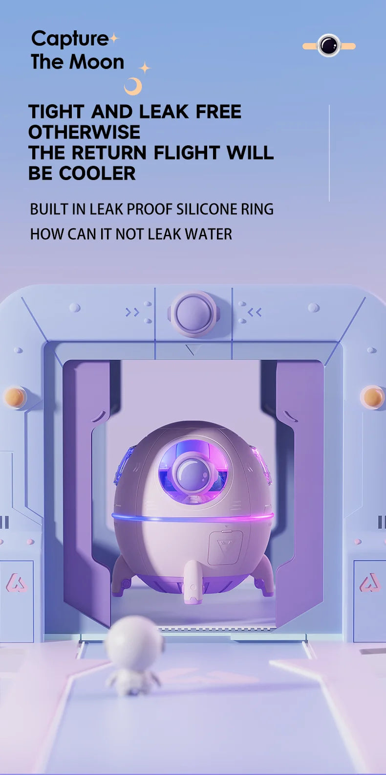 Ultrasonic Astronaut Diffuser | USB Mini Mist Humidifier