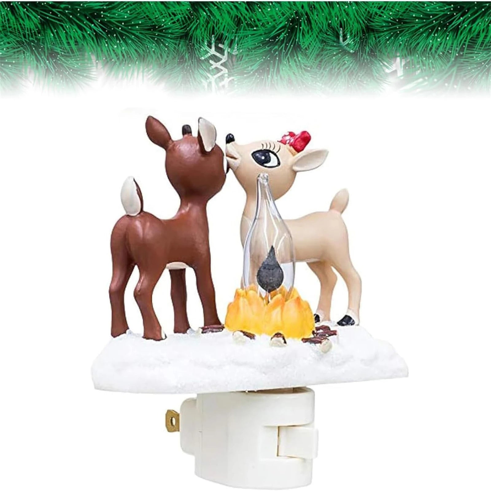 YHOPE Cute Christmas Flickering Nightlight