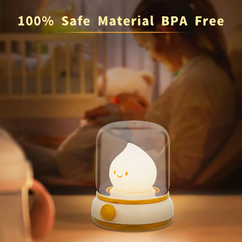 Flameless LED Candle USB Rechargeable Night Light