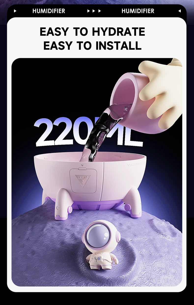 Ultrasonic Astronaut Diffuser | USB Mini Mist Humidifier