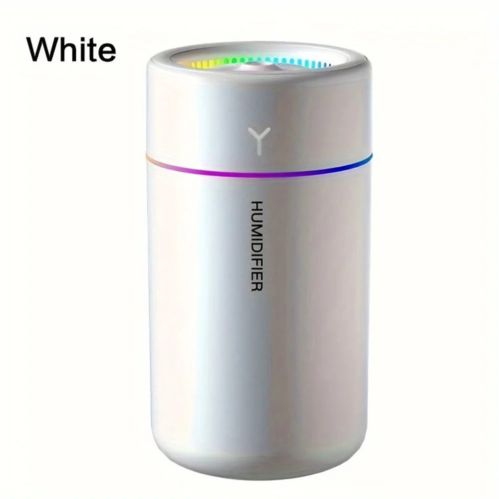 Portable Mini Humidifier | LED Cool Mist for Car & Desk