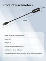 USB Mood Light Projector for Bedroom or Home Moon Lamp