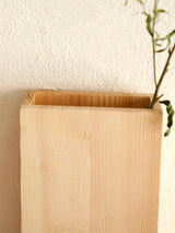 Rustic Wall Mounted Vases | Minimalist Wooden Flower Holders for Modern Farmhouse Decor