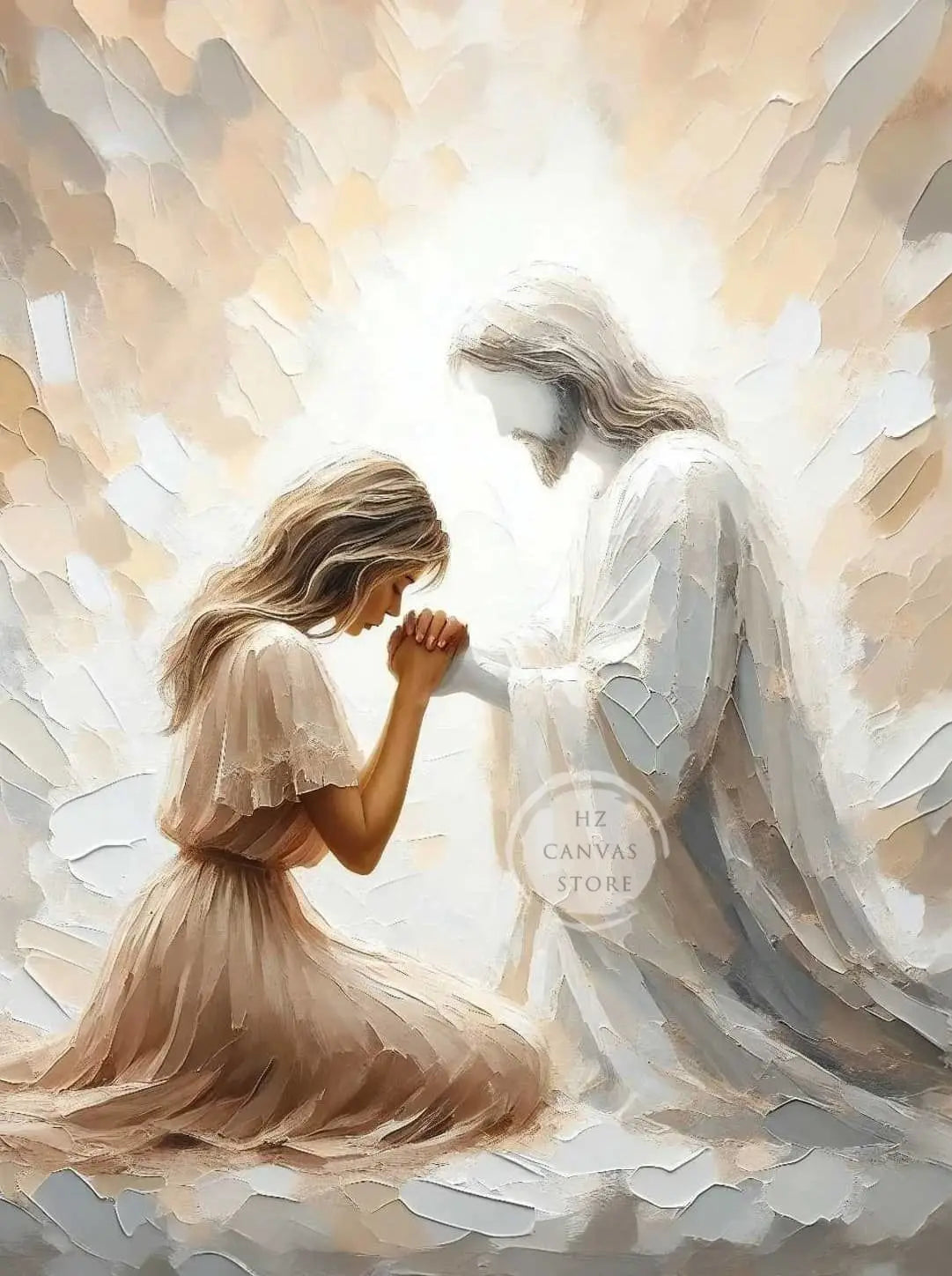 Modern Christian Jesus Children Art Poster