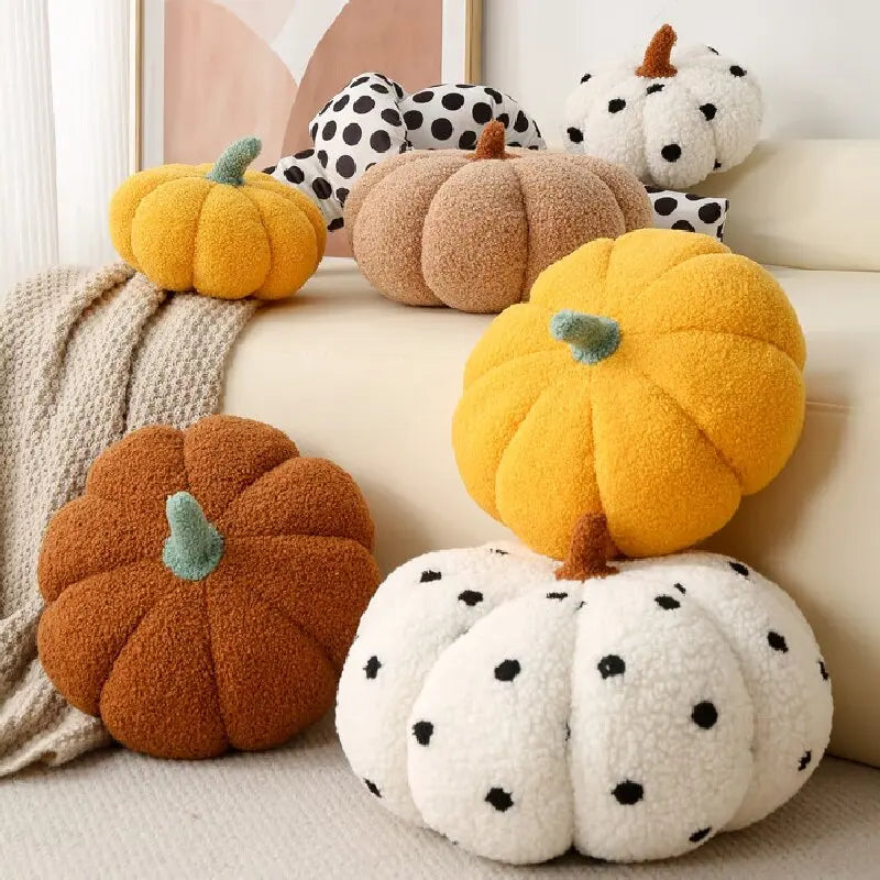 Luxury Fall Pumpkin Pillow Knit Thanksgiving Accent Cushion