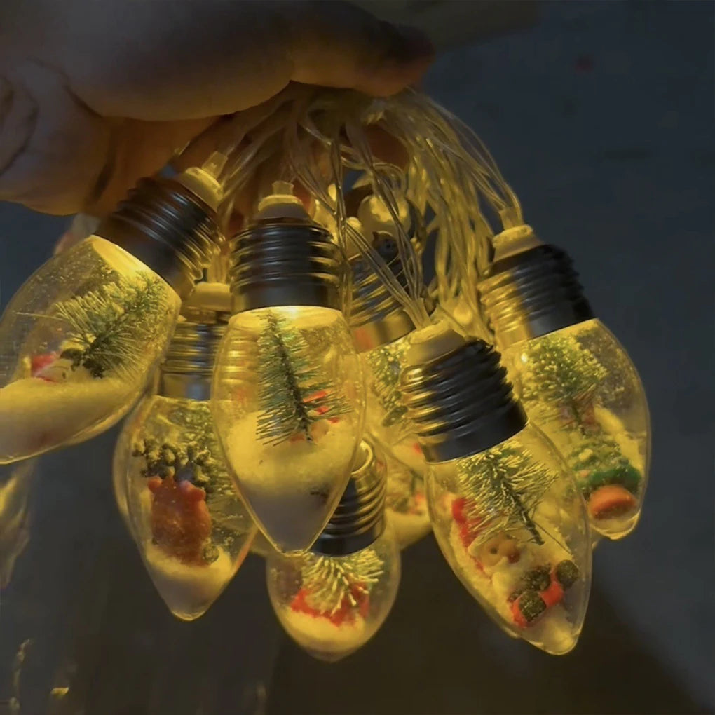 Christmas Decoration Lights String Led Lights Santa Claus Snowman