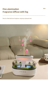 Aesthetic Cloud Humidifier.. LED Rain Diffuser Lamp