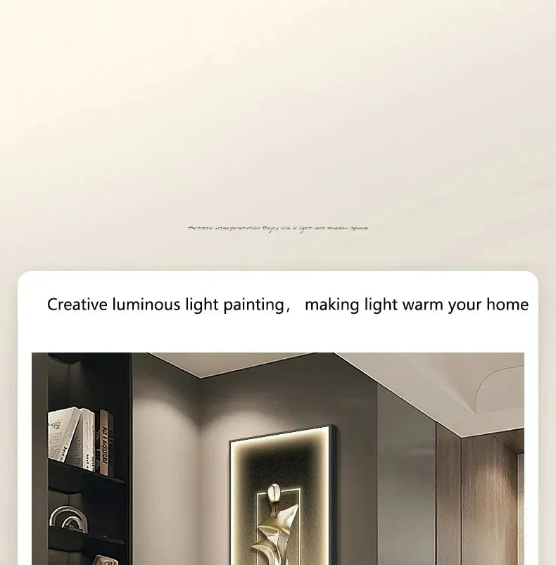 Modern Art Living Room Abstract Character Mural Lamp