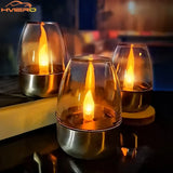 Waterproof Solar LED Flameless Candles for Outdoor Decor