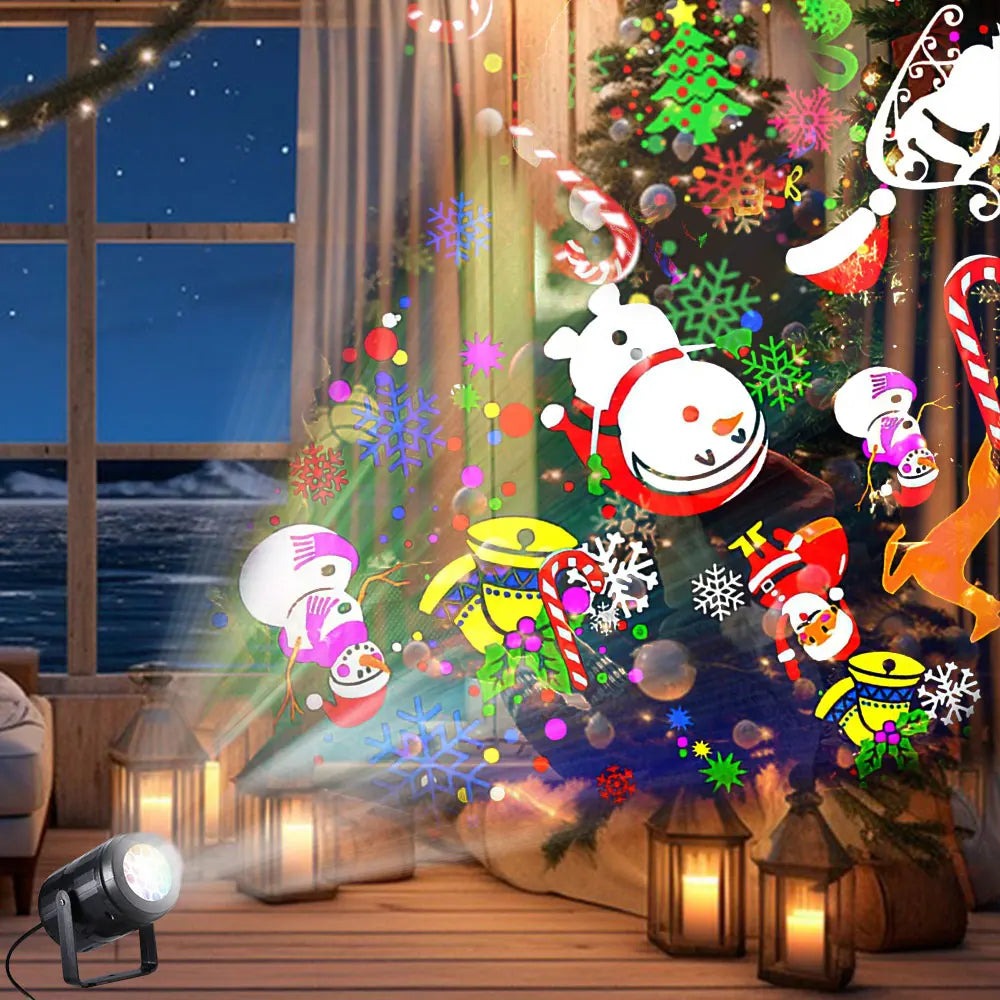 Christmas Projector Light 16Pattern Projection Fairy Lamp