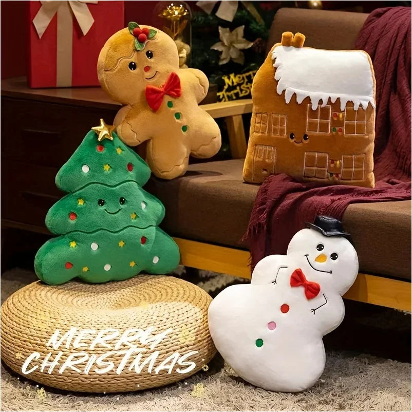 Christmas & New Year's Festive Plush Pillow