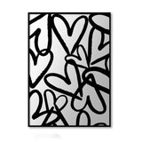 Nordic Abstract Canvas – Framed Modern Wall Art for Creative Interiors