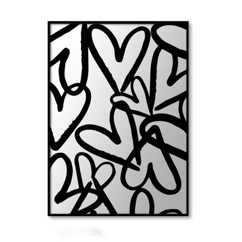 Nordic Abstract Canvas – Framed Modern Wall Art for Creative Interiors