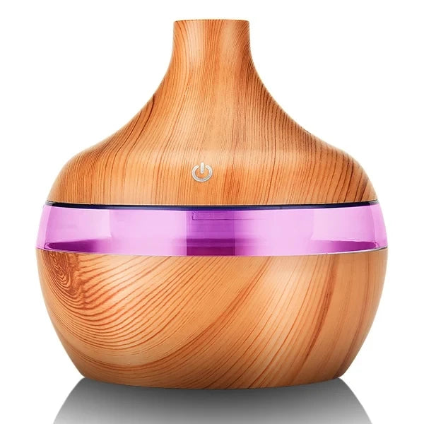 Ultrasonic Aroma Diffuser Wood Grain Electric Essential Oil